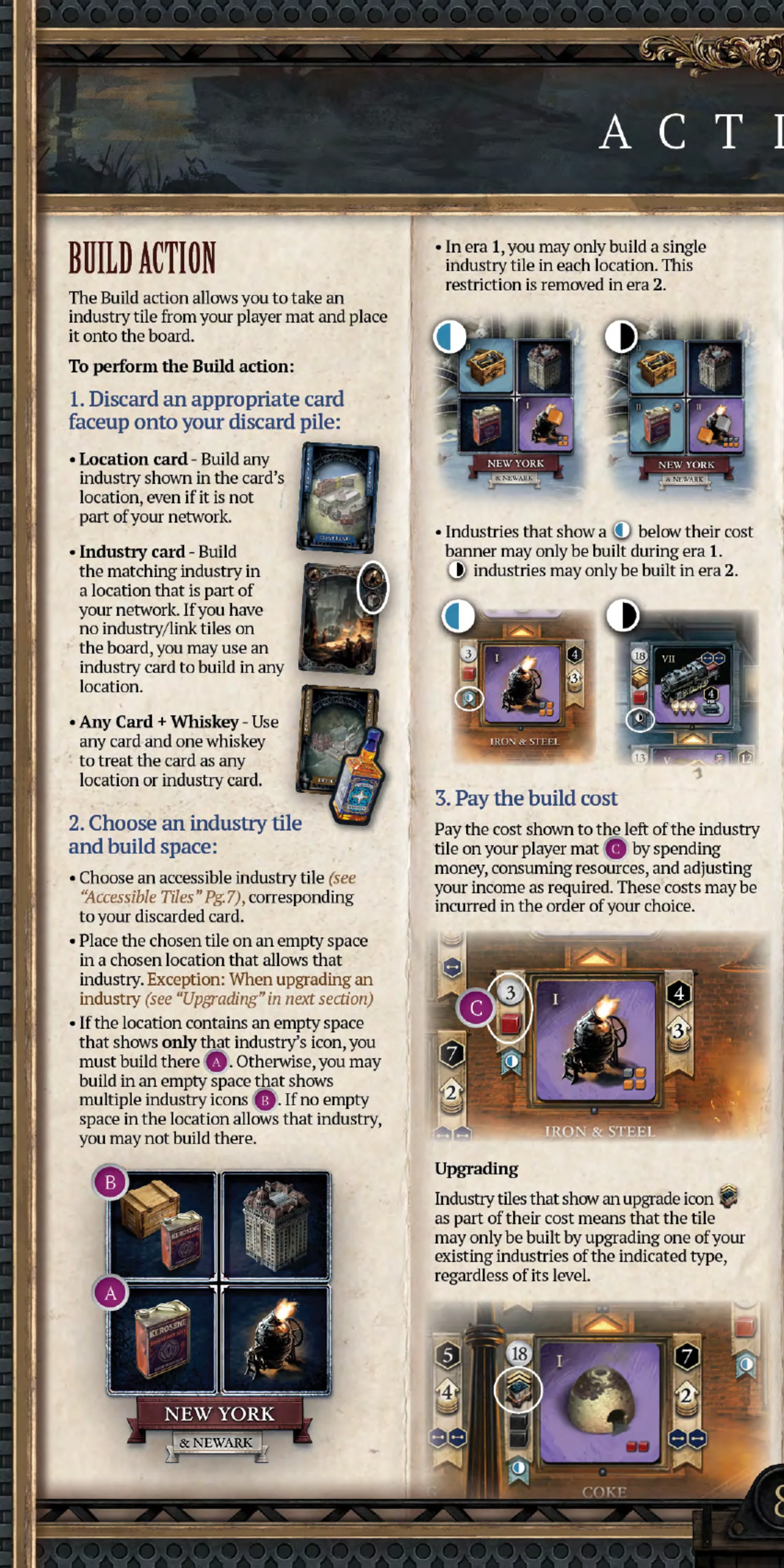 Build Action 规则页图示